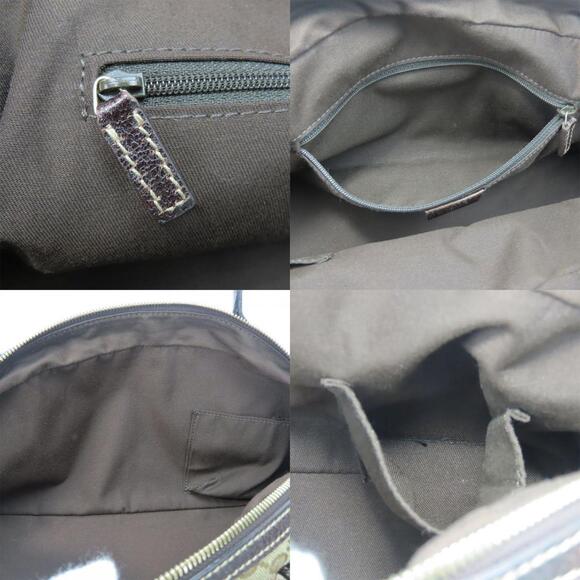 GUCCI Authentic Brown Leather Boston Bag Hobos